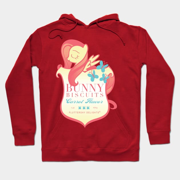 Fluttershy's Bunny Biscuits Hoodie by RachaelMakesShirts